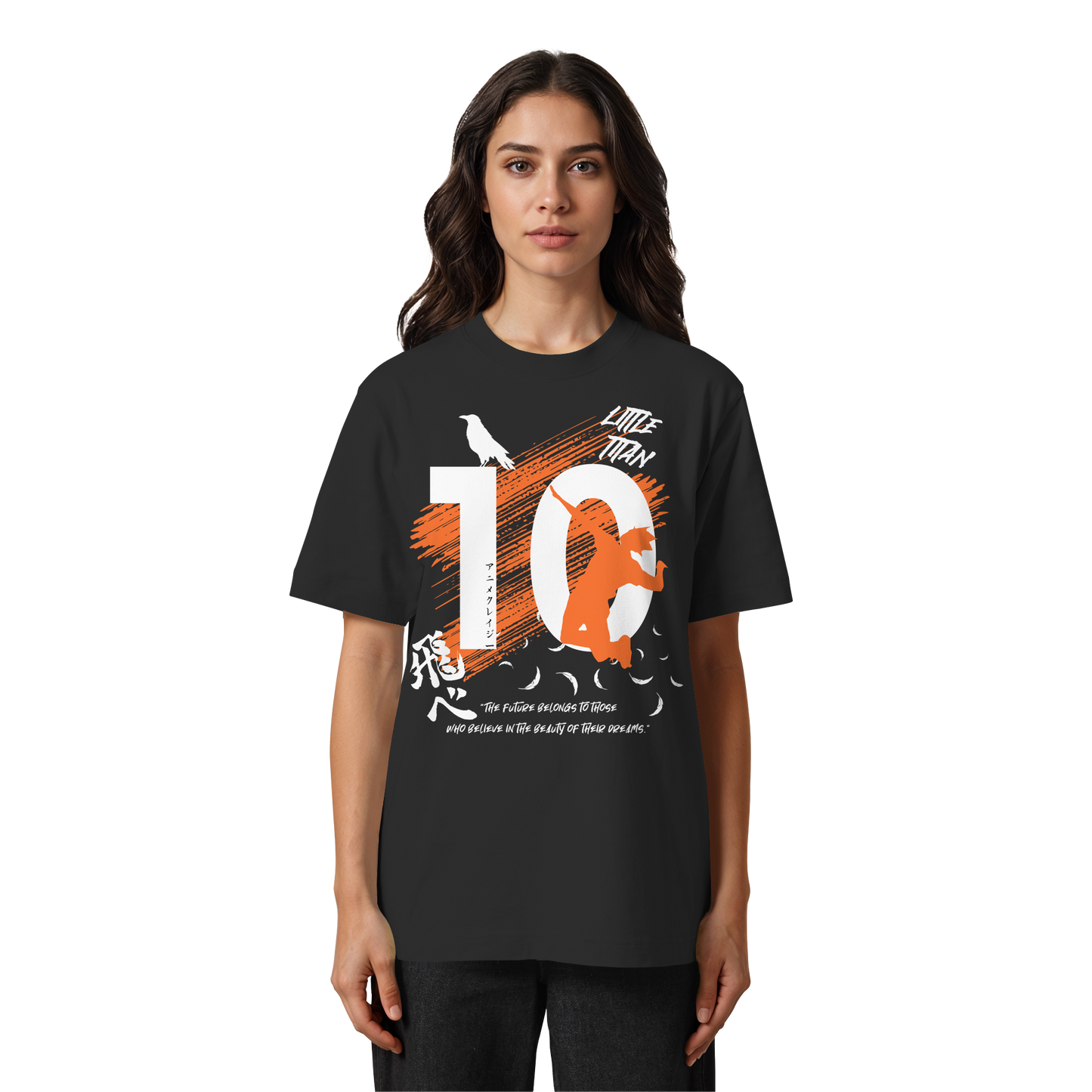 "Little Titan" Front Organic Heavy Oversized Shirt