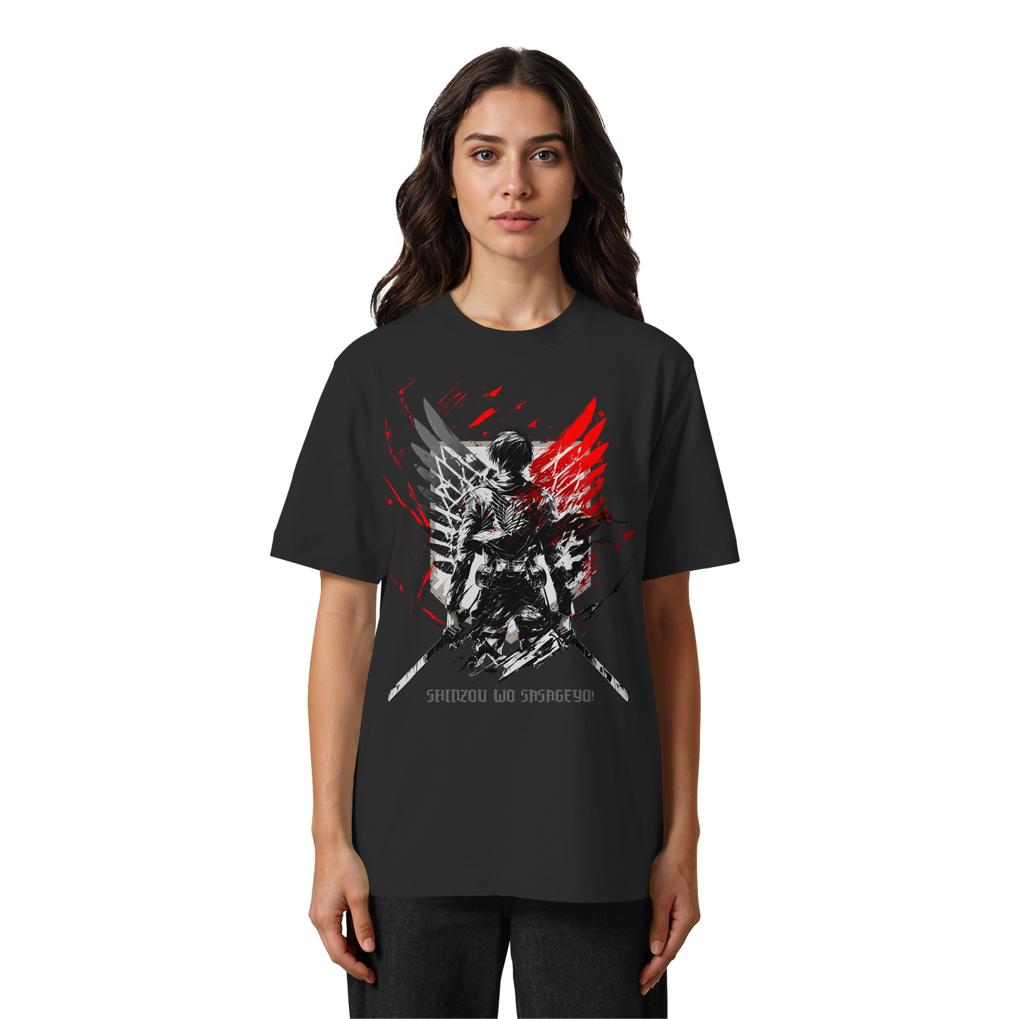 "Wings Of Resolve" Front Heavy Oversized Organic Shirt