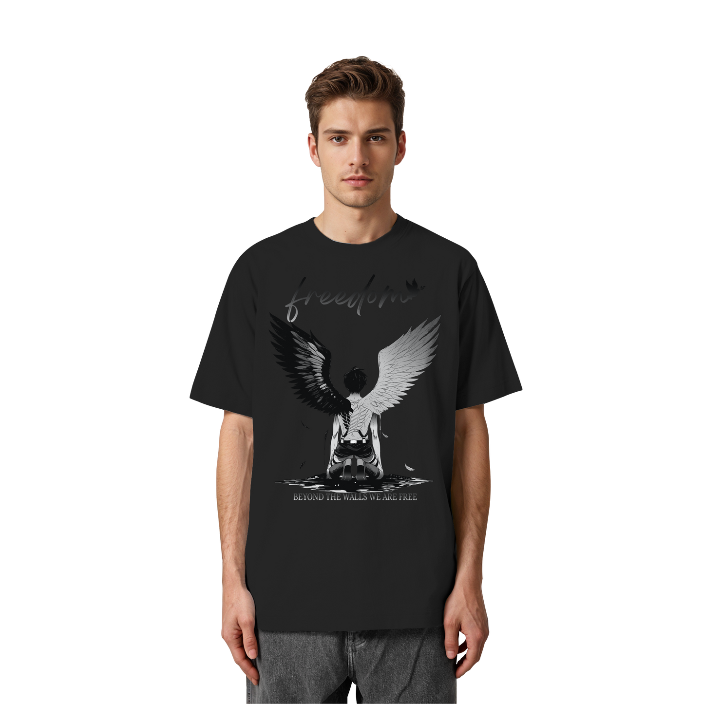 "Freedom" Front Heavy Oversized Organic Shirt
