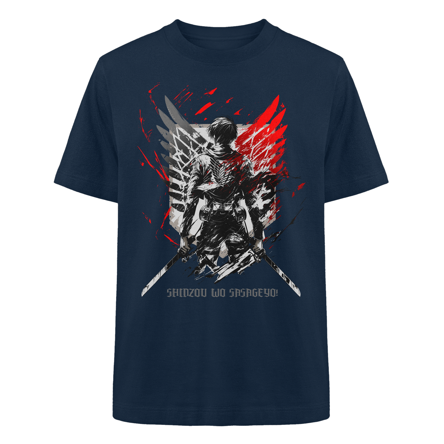 "Wings Of Resolve" Front Heavy Oversized Organic Shirt