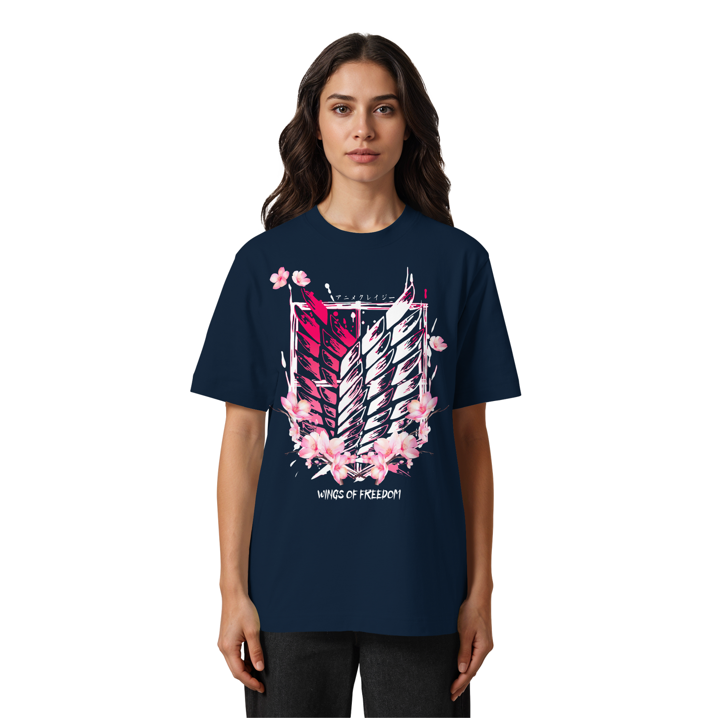 "Petals of Liberation“ Front Heavy Oversized Organic Shirt