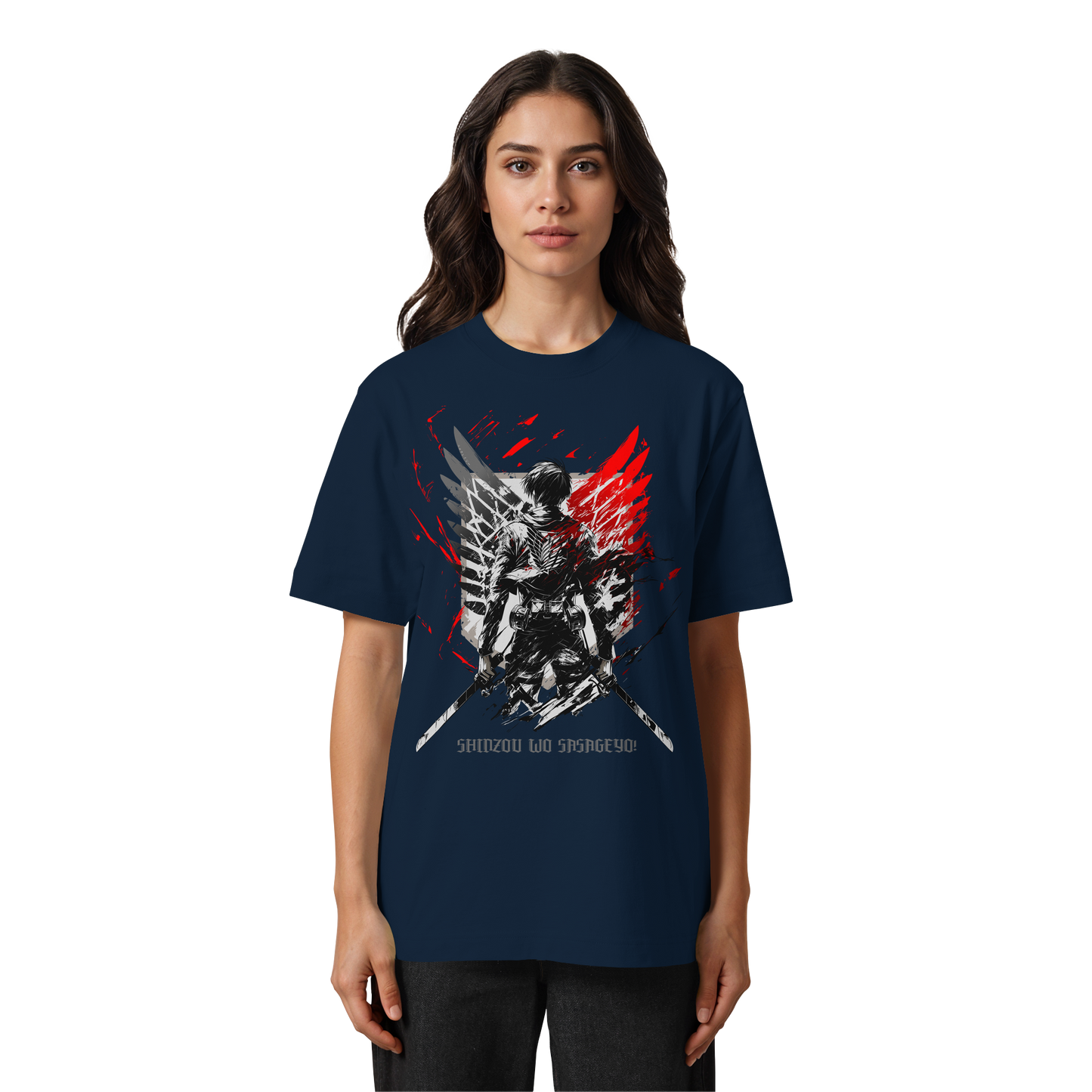 "Wings Of Resolve" Front Heavy Oversized Organic Shirt
