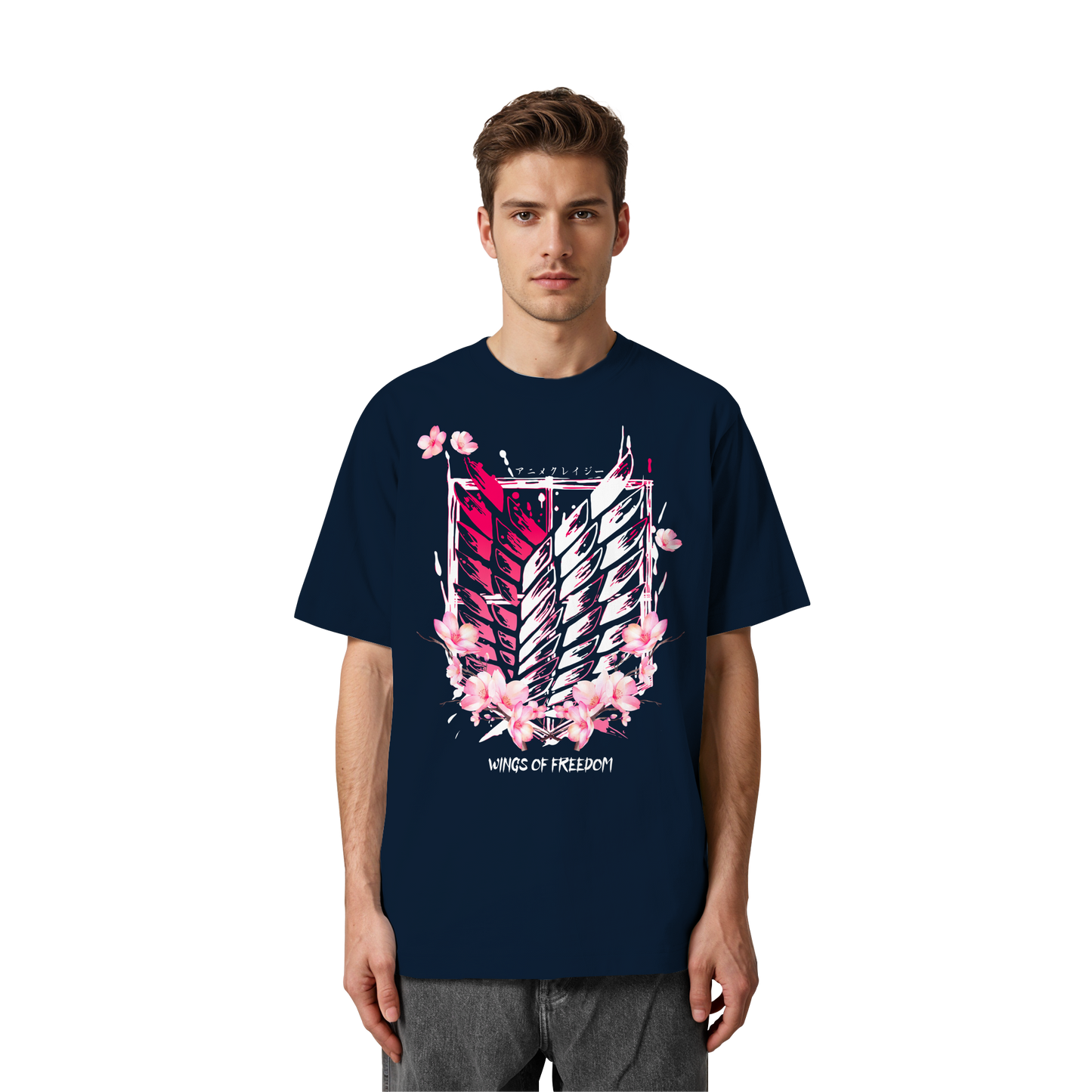 "Petals of Liberation“ Front Heavy Oversized Organic Shirt