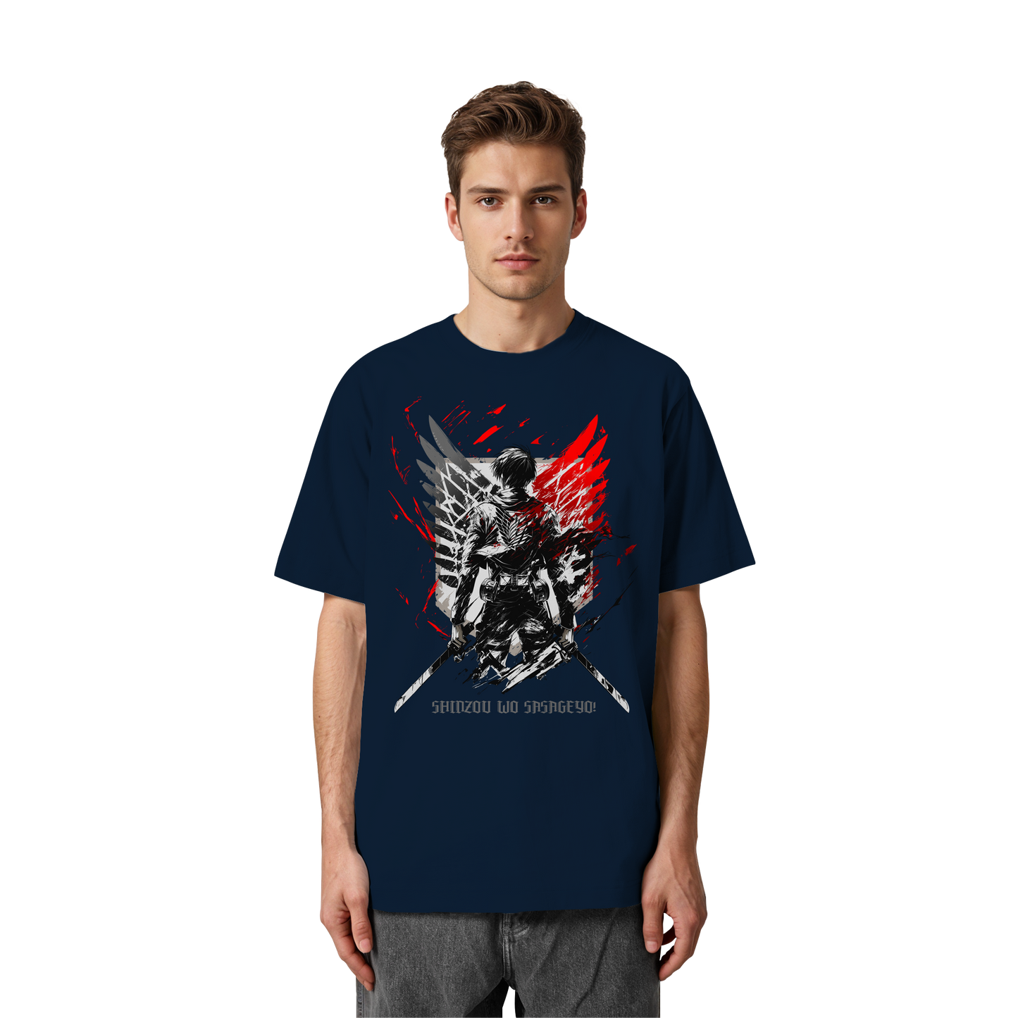"Wings Of Resolve" Front Heavy Oversized Organic Shirt