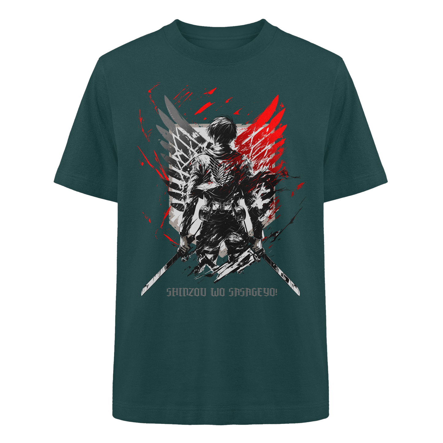 "Wings Of Resolve" Front Heavy Oversized Organic Shirt