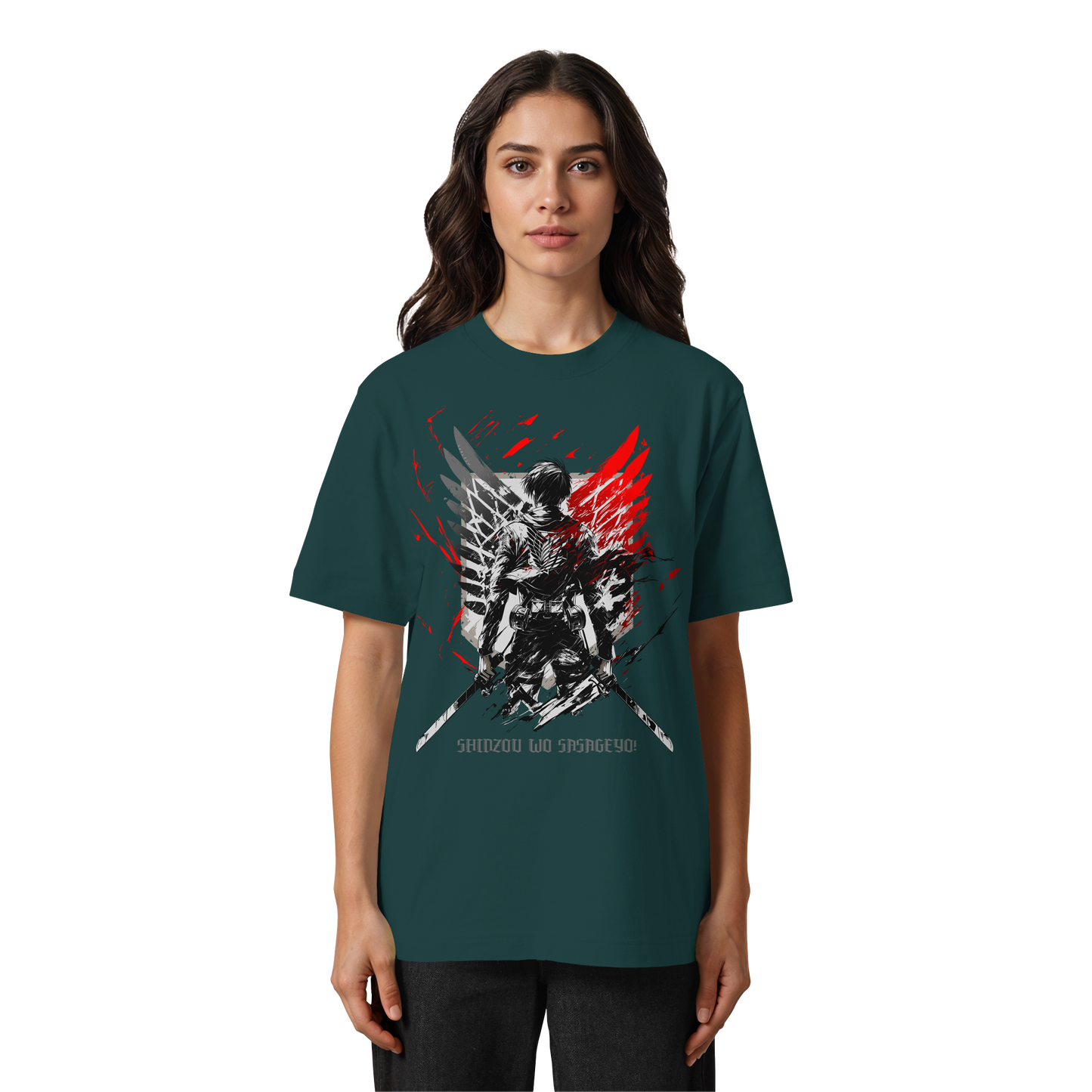 "Wings Of Resolve" Front Heavy Oversized Organic Shirt