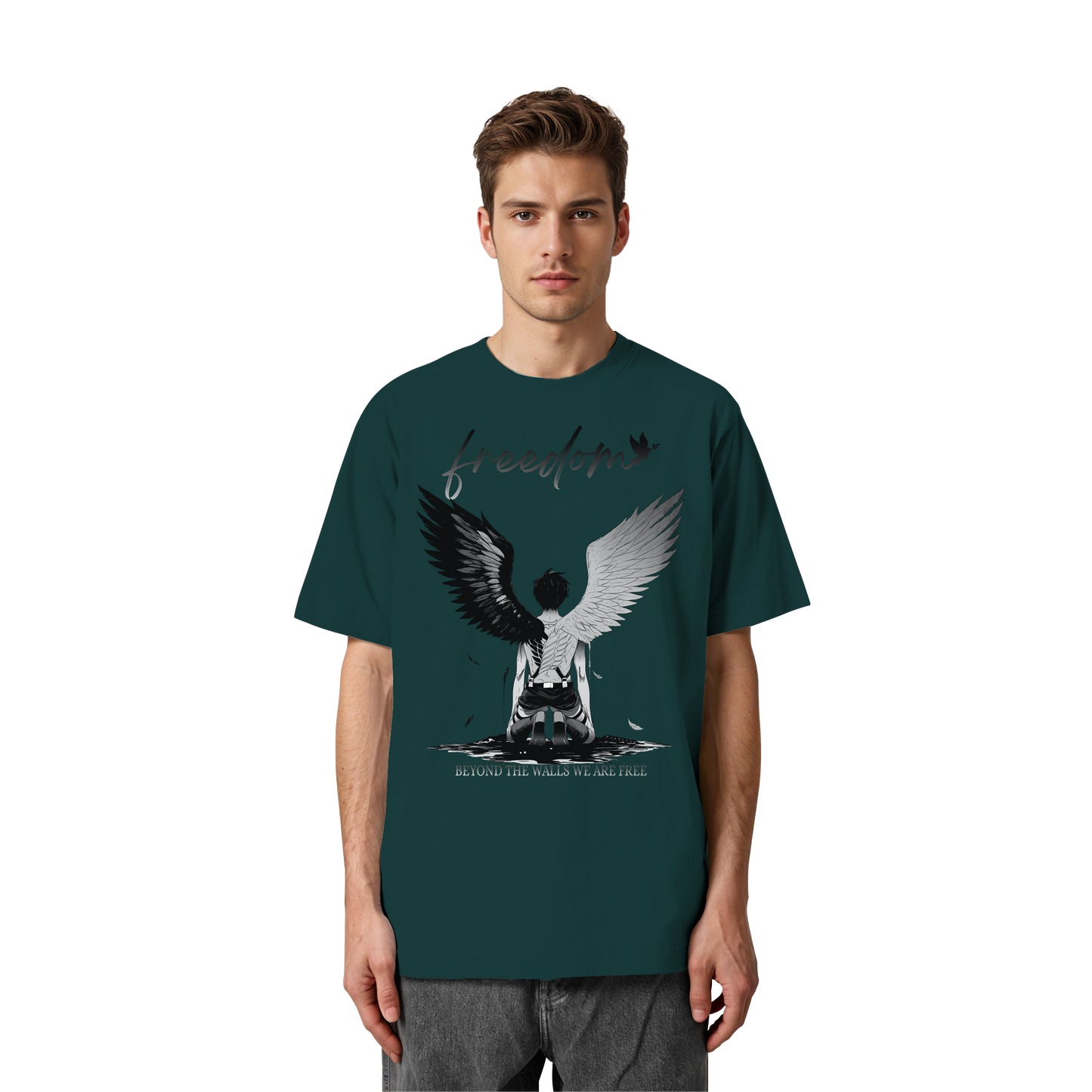 "Freedom" Front Heavy Oversized Organic Shirt