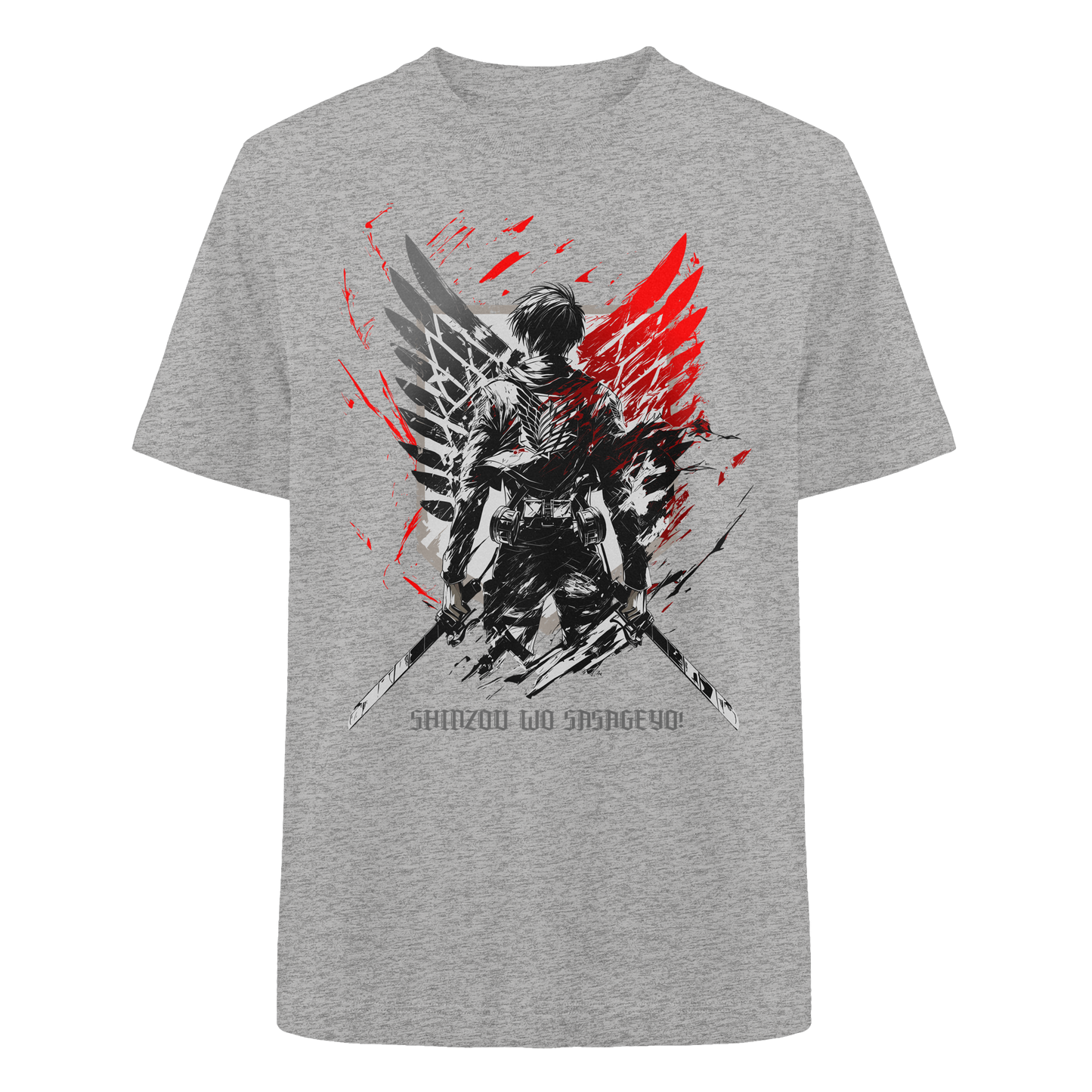 "Wings Of Resolve" Front Heavy Oversized Organic Shirt