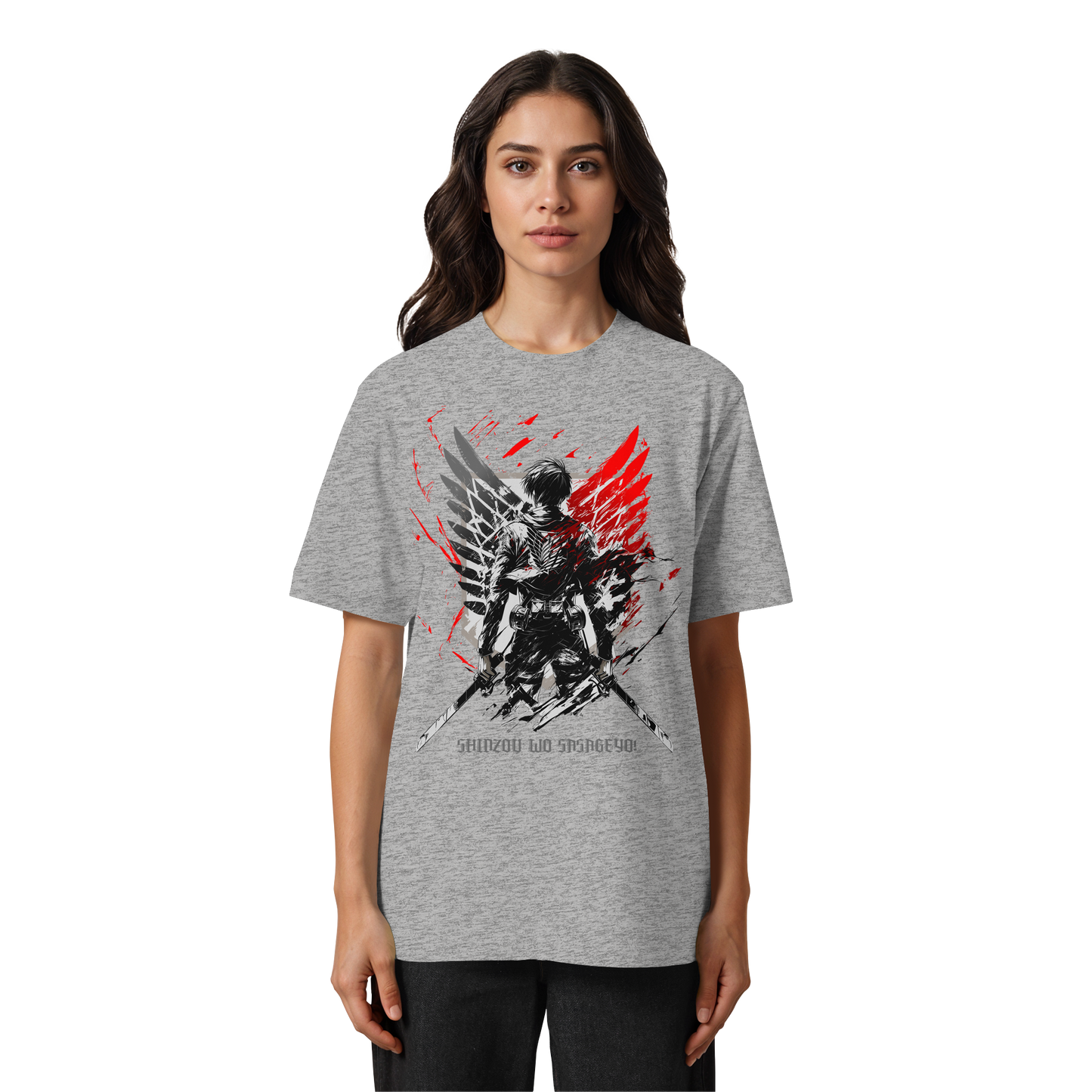 "Wings Of Resolve" Front Heavy Oversized Organic Shirt