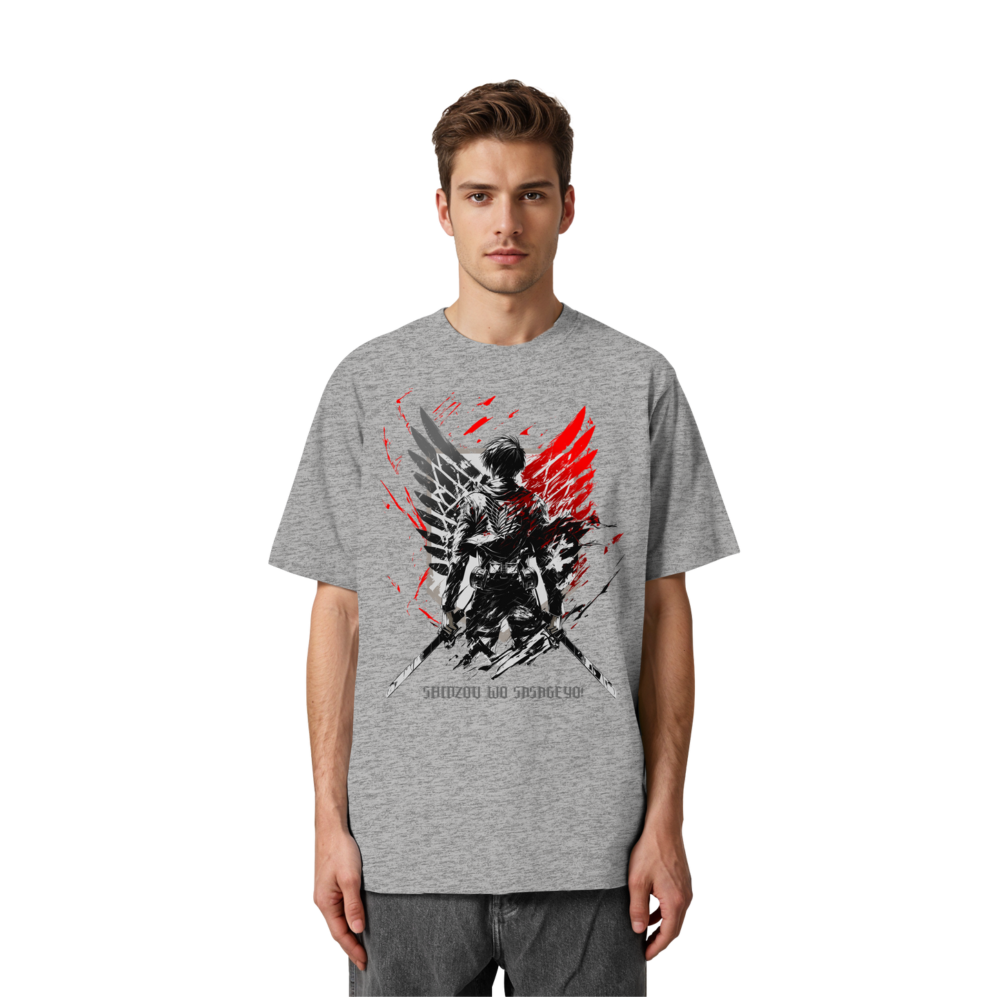 "Wings Of Resolve" Front Heavy Oversized Organic Shirt