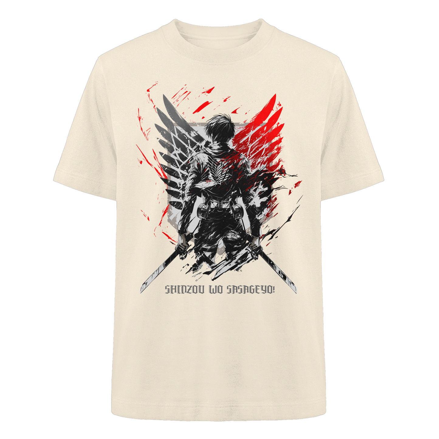 "Wings Of Resolve" Front Heavy Oversized Organic Shirt