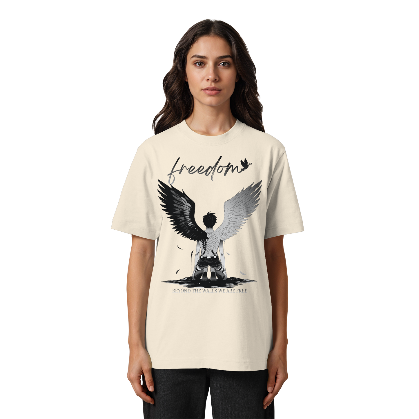 "Freedom" Front Heavy Oversized Organic Shirt