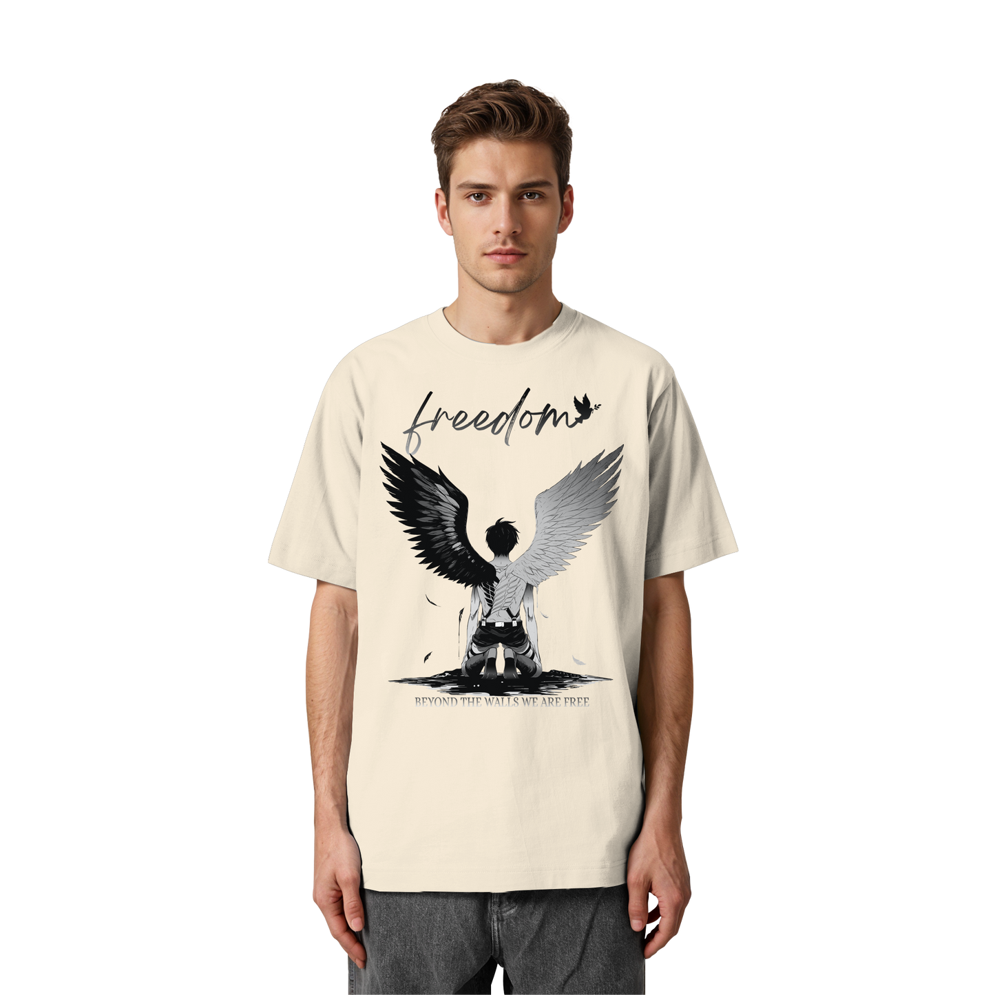 "Freedom" Front Heavy Oversized Organic Shirt