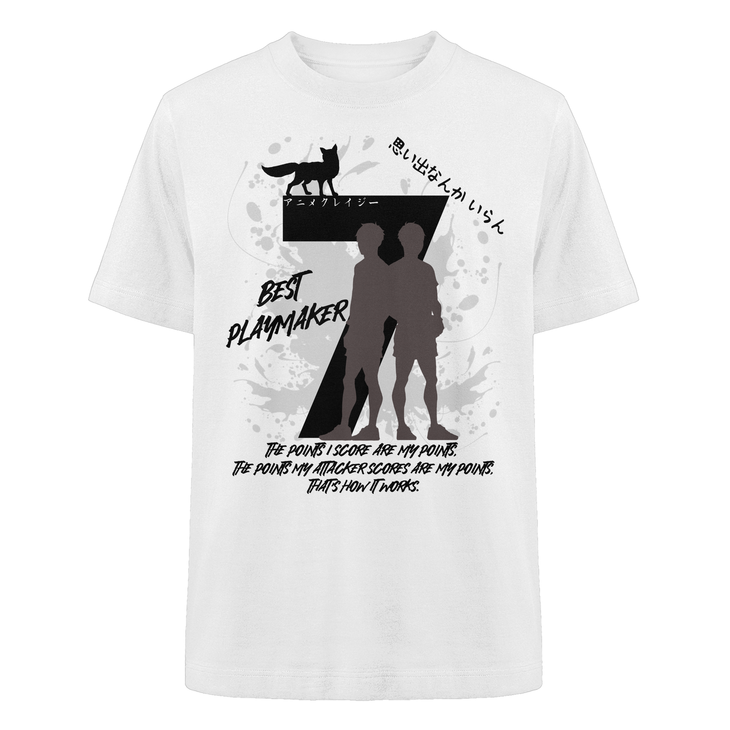 "Best Playmaker" Front Organic Heavy Oversized Shirt
