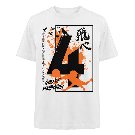 "God Of Protection" Front Organic Heavy Oversized Shirt