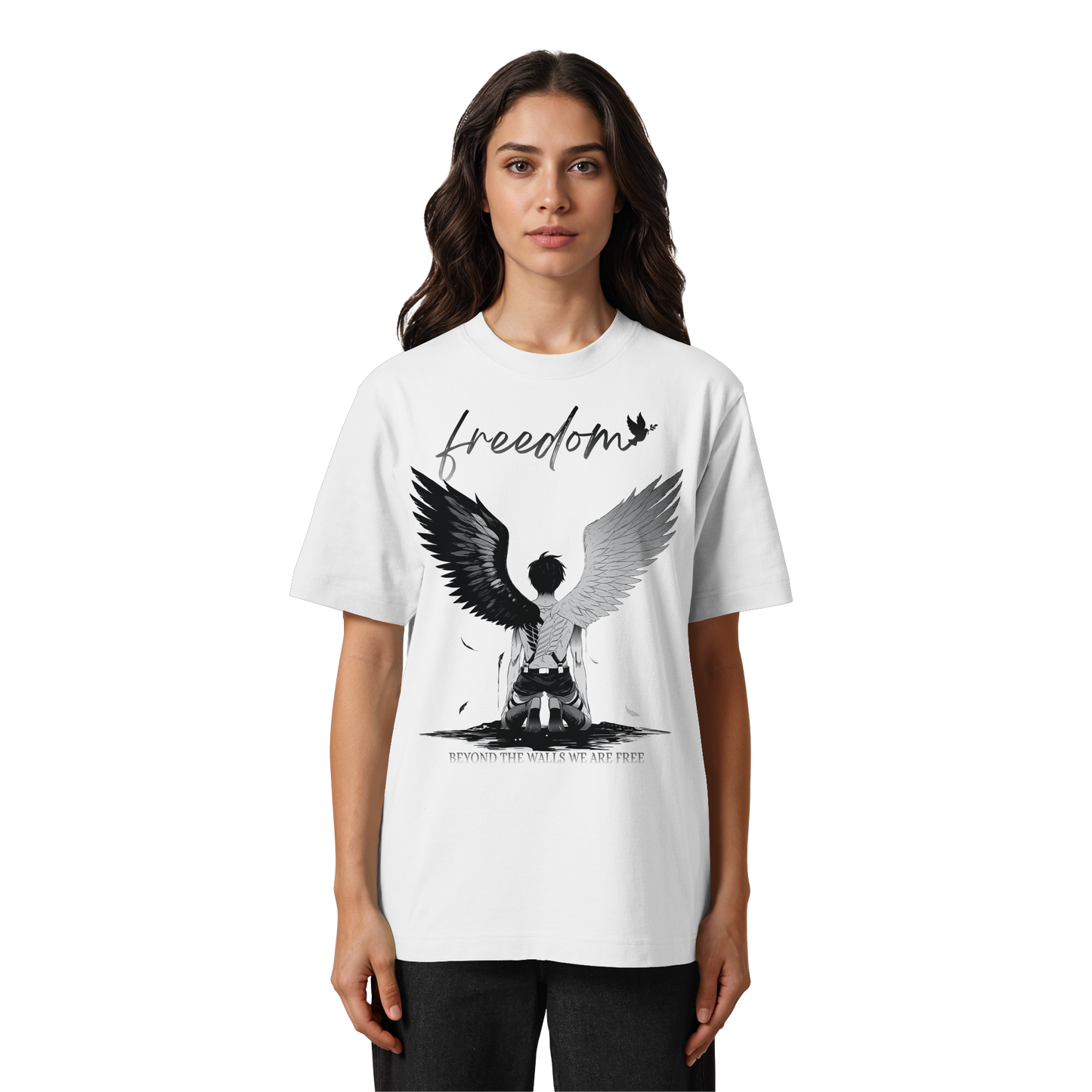 "Freedom" Front Heavy Oversized Organic Shirt