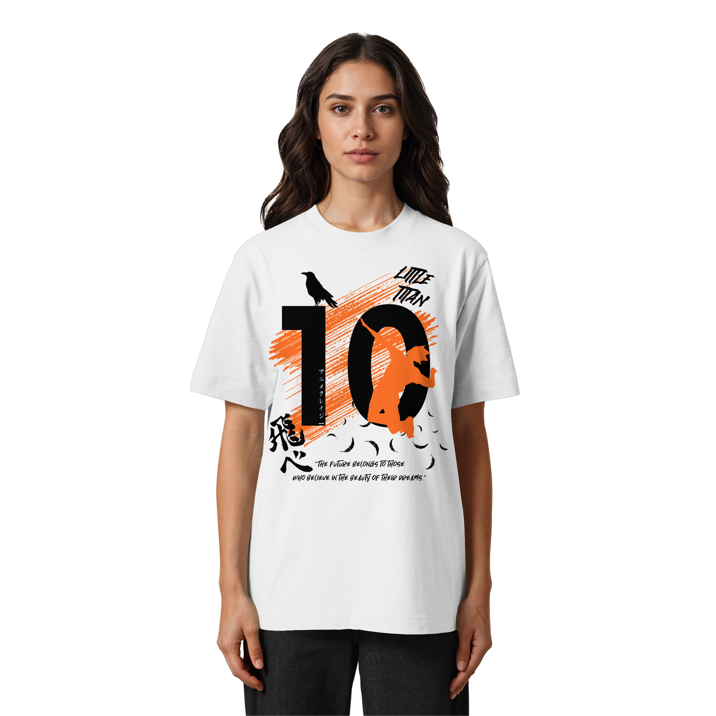 "Little Titan" Front Organic Heavy Oversized Shirt