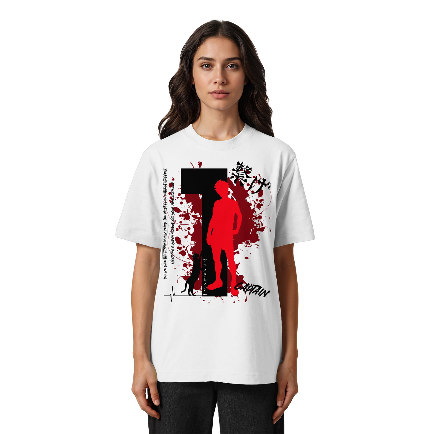 "Captain" Front Organic Heavy Oversized Shirt