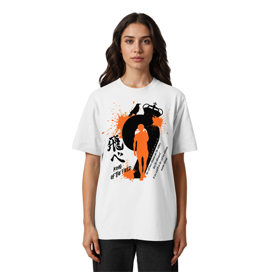 "King Of The Field" Front Organic Heavy Oversized Shirt