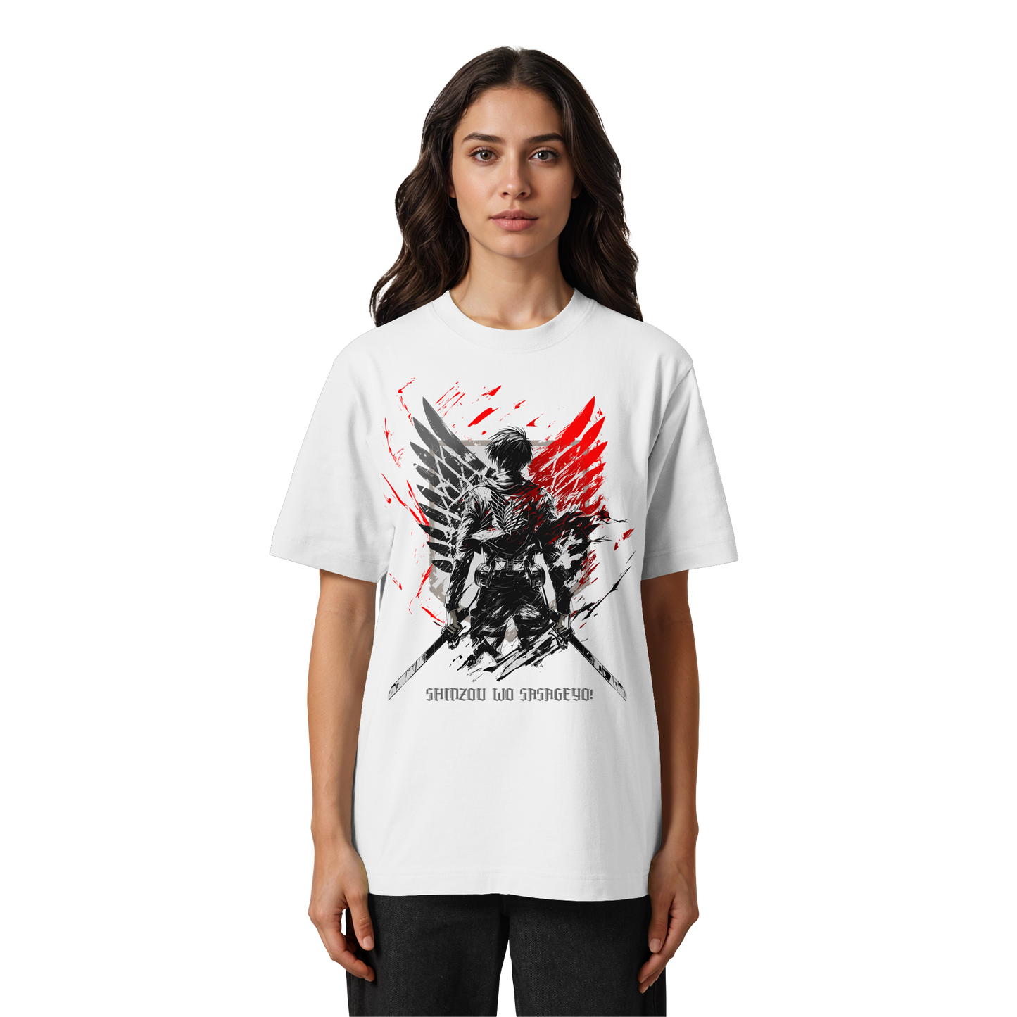 "Wings Of Resolve" Front Heavy Oversized Organic Shirt