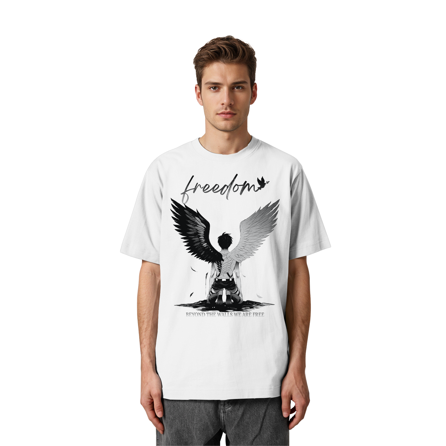 "Freedom" Front Heavy Oversized Organic Shirt