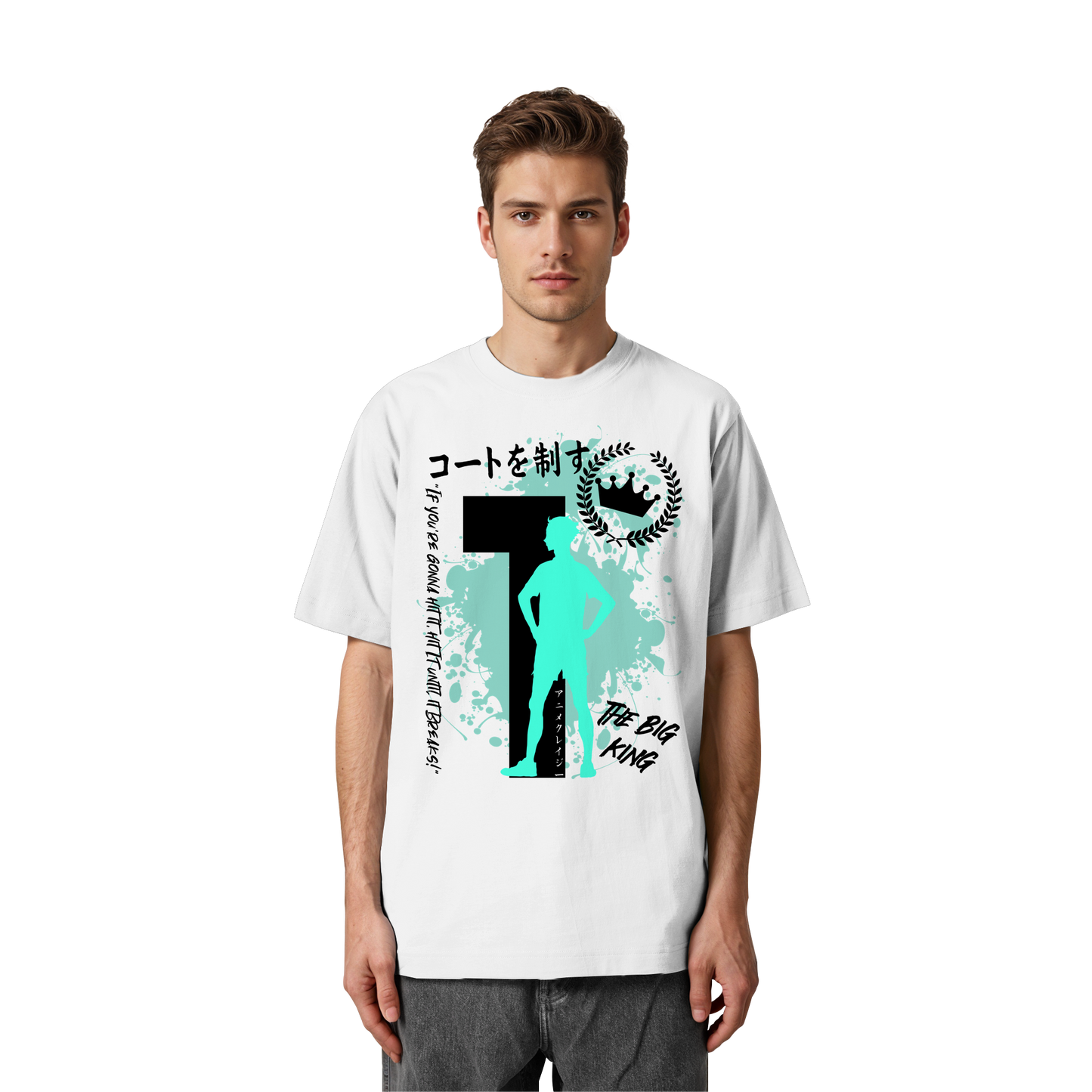 "The Big King" Front Organic Heavy Oversized Shirt