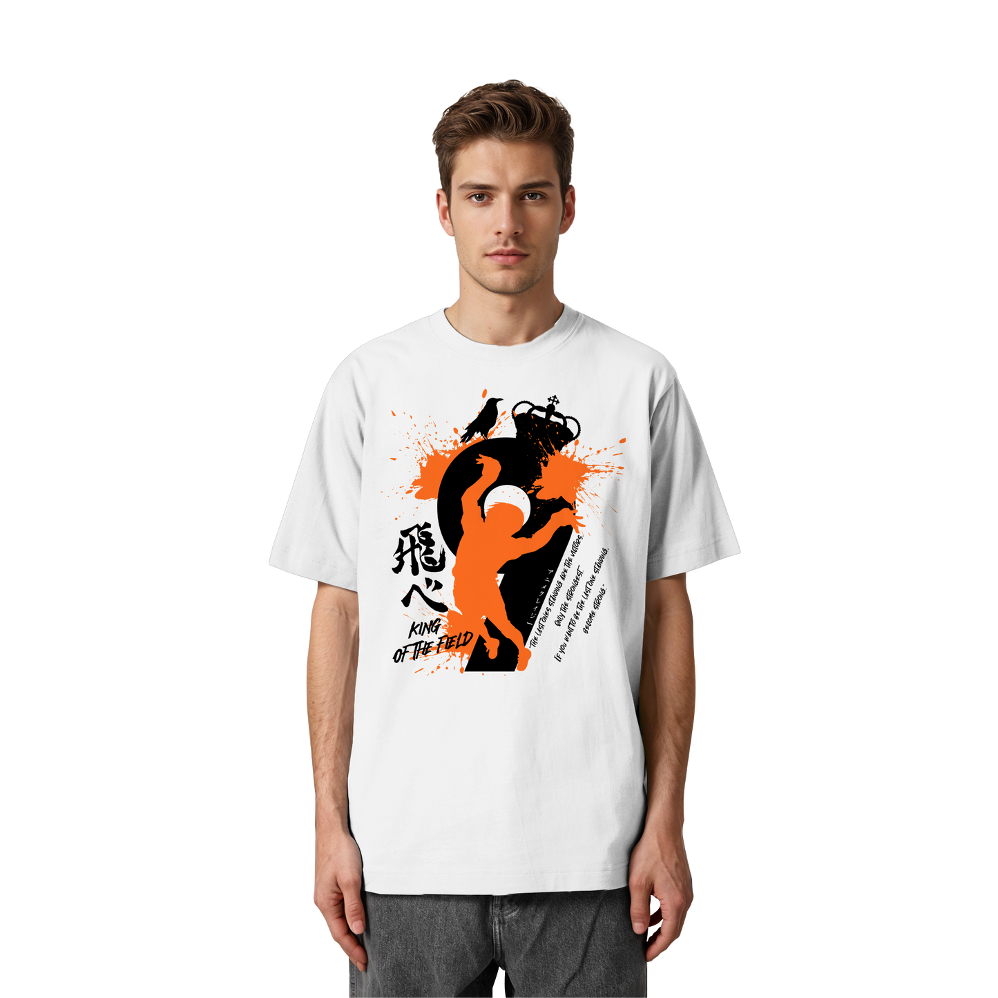 "King Of The Field 2.0" Front Organic Heavy Oversized Shirt