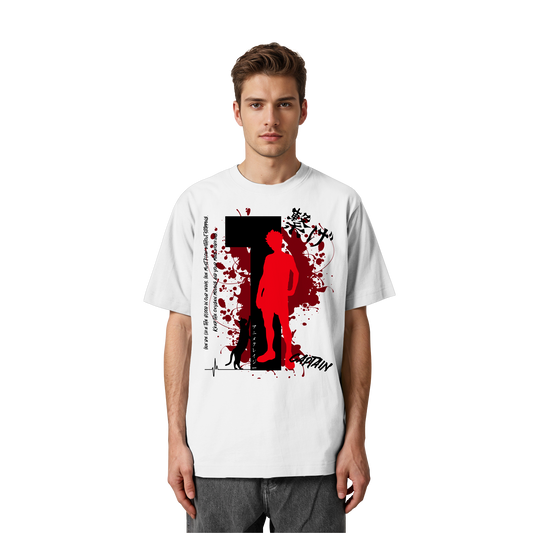 "Captain" Front Organic Heavy Oversized Shirt