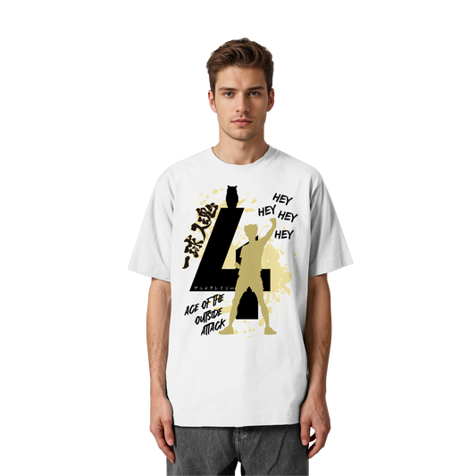 "Ace Of The Outside Attack" Front Organic Heavy Oversized Shirt