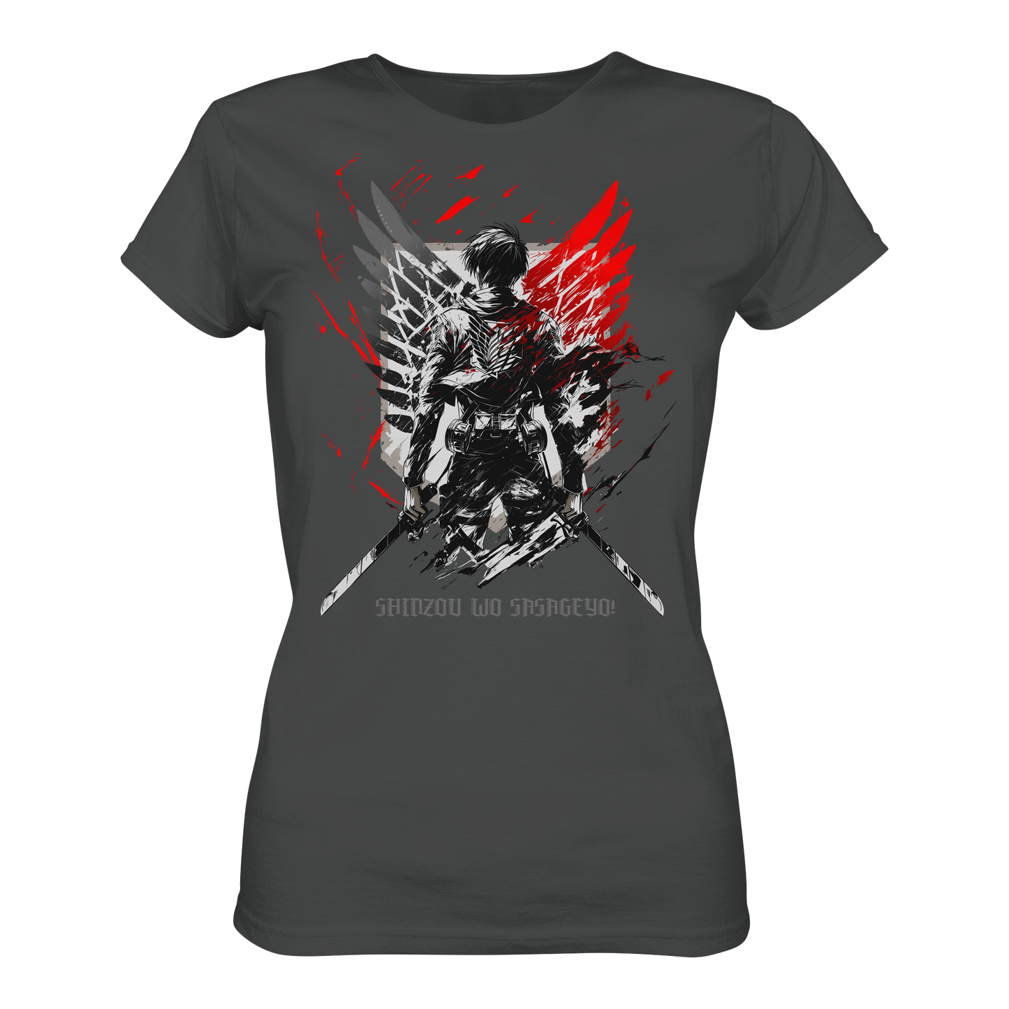 "Wings Of Resolve" Front Womens Organic Shirt