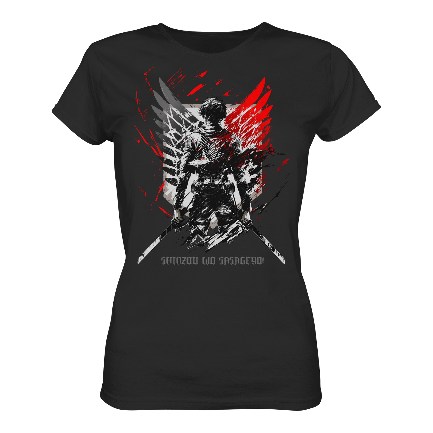 "Wings Of Resolve" Front Womens Organic Shirt