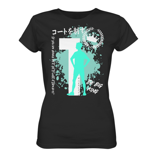"The Big King" Front Black Women Organic Shirt