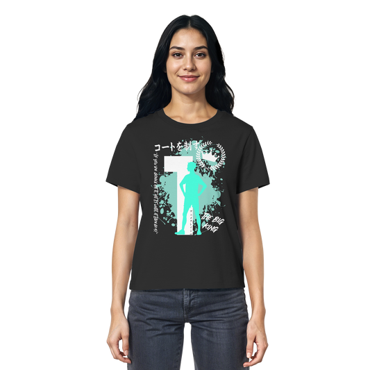 "The Big King" Front Black Women Organic Shirt