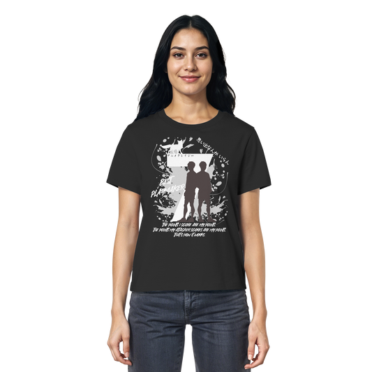 "Best Playmaker" Front Black Women Organic Shirt