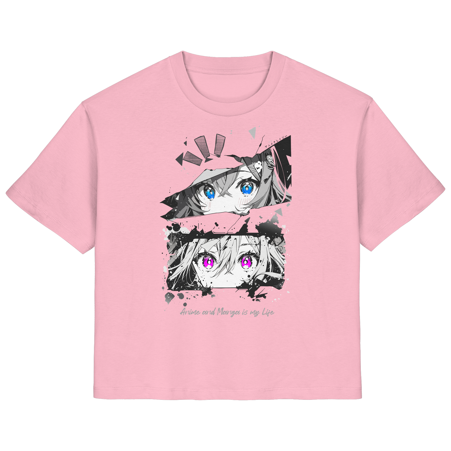 "Anime Eyes" Front - Ladies Organic Shirt