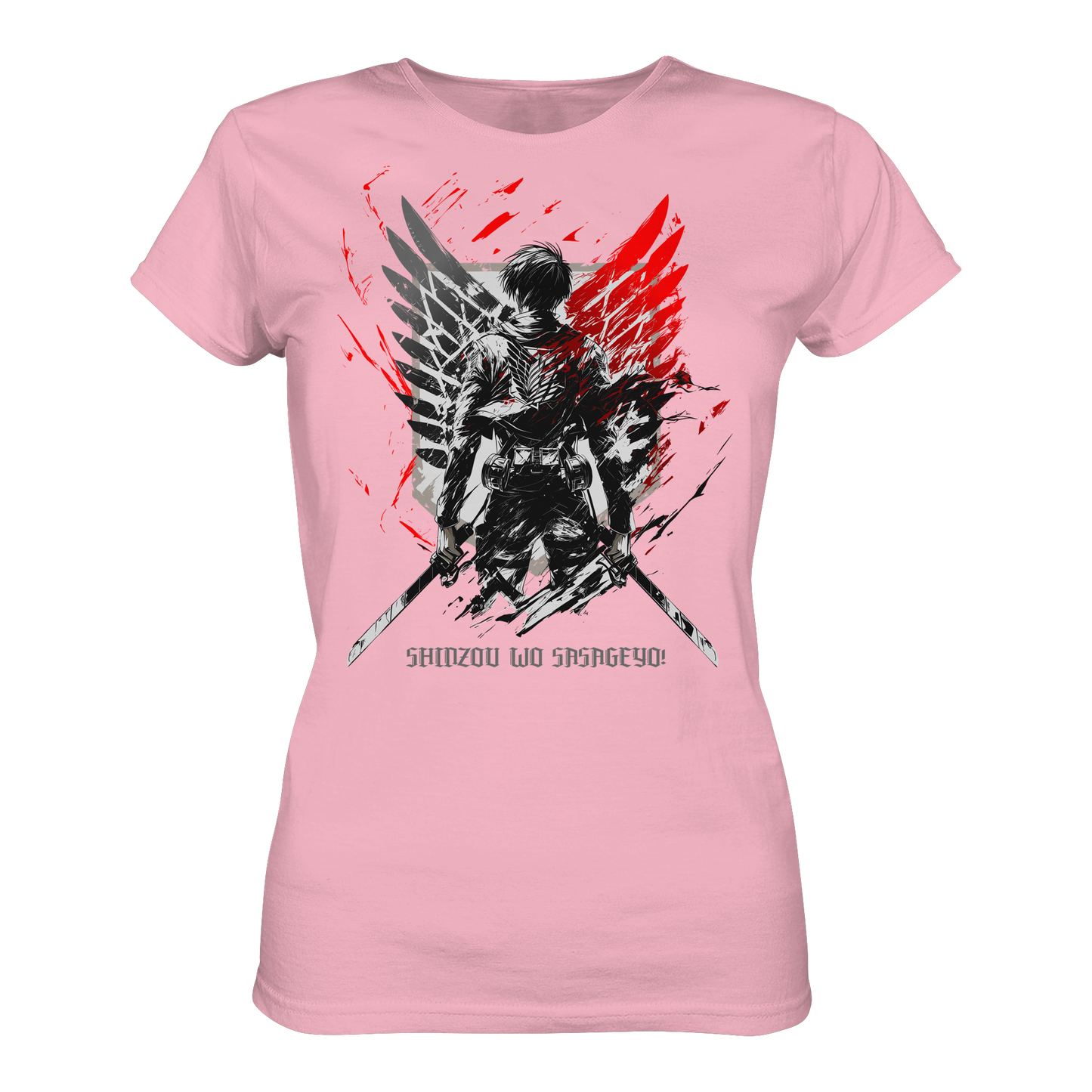"Wings Of Resolve" Front Womens Organic Shirt
