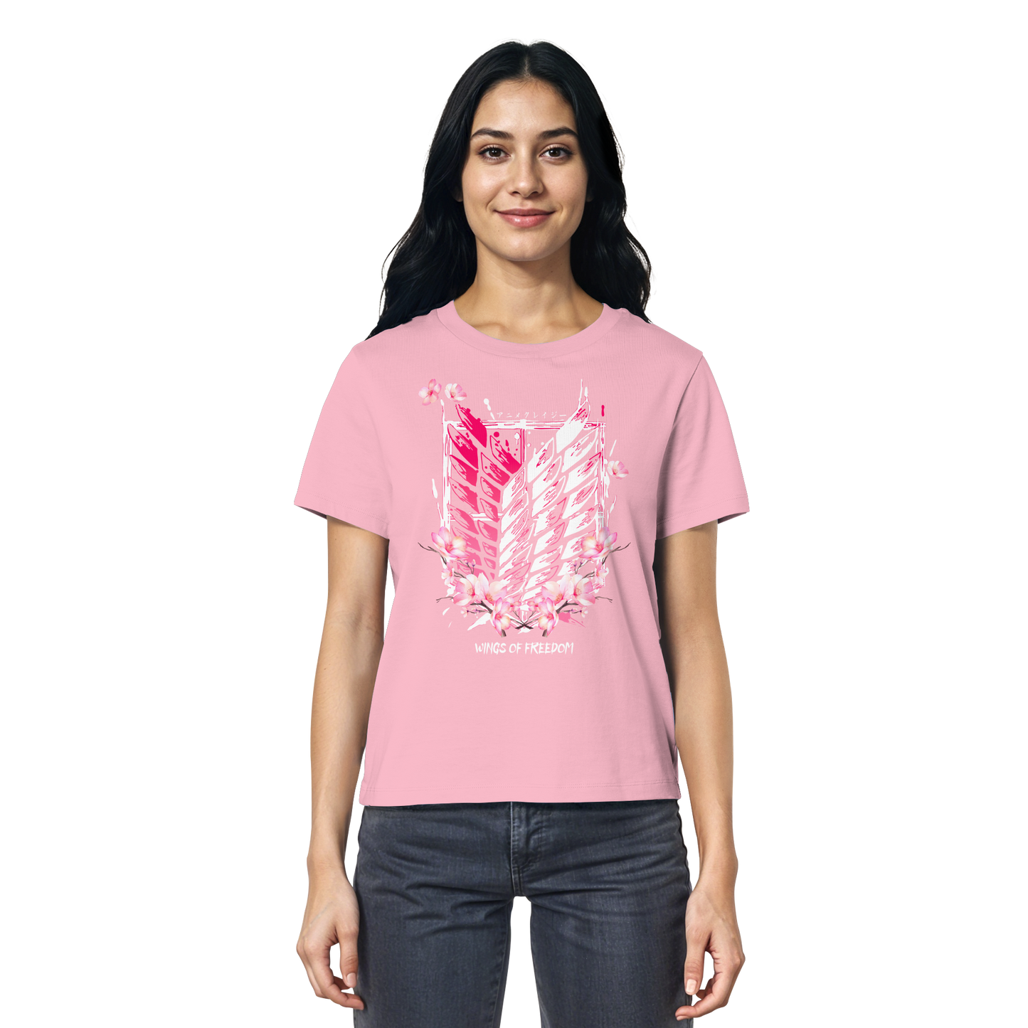 "Petals of Liberation“ Front Women Organic Shirt