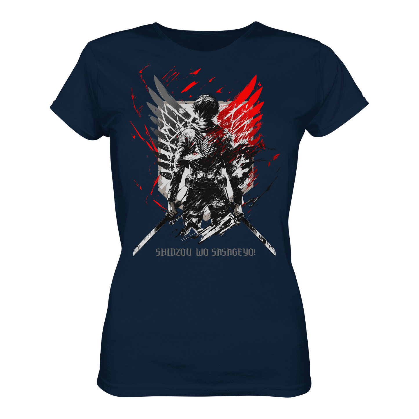 "Wings Of Resolve" Front Womens Organic Shirt