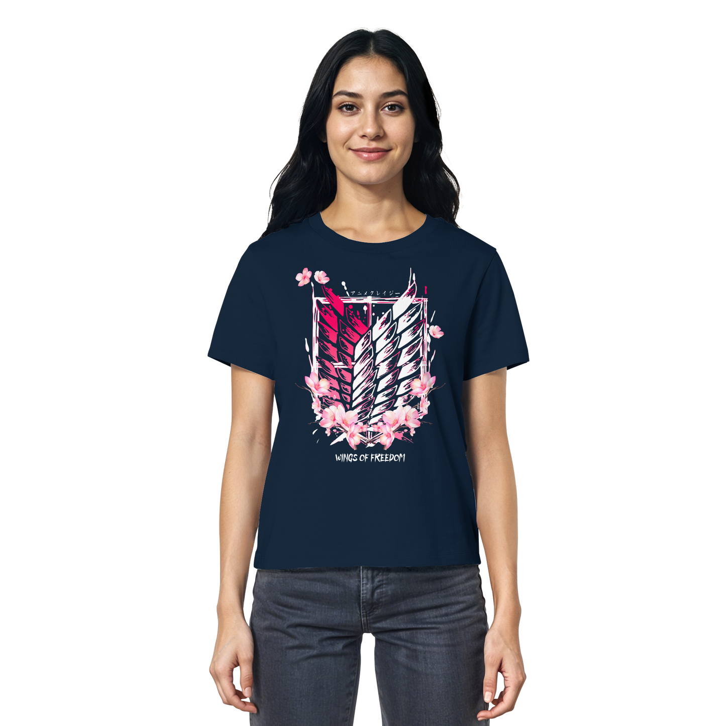 "Petals of Liberation“ Front Women Organic Shirt