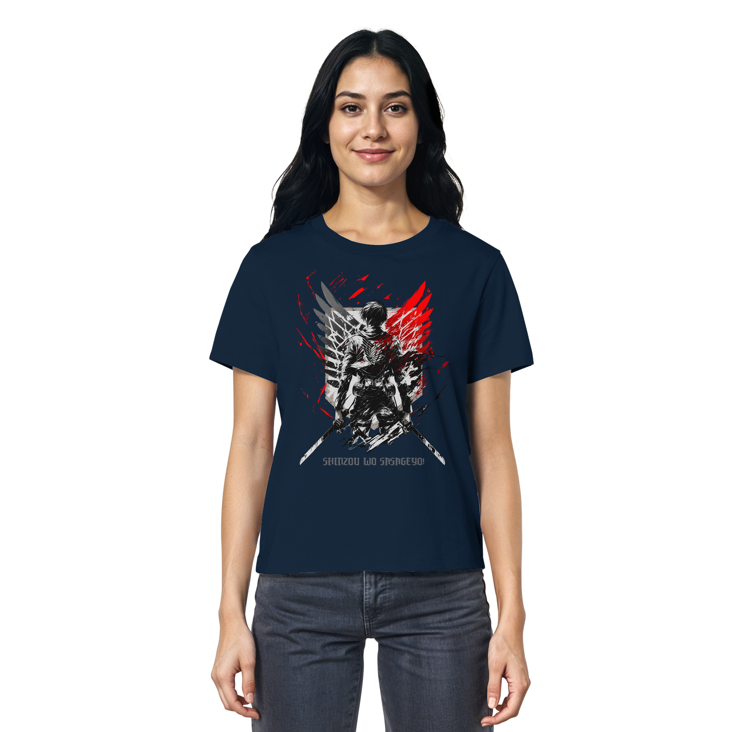 "Wings Of Resolve" Front Womens Organic Shirt