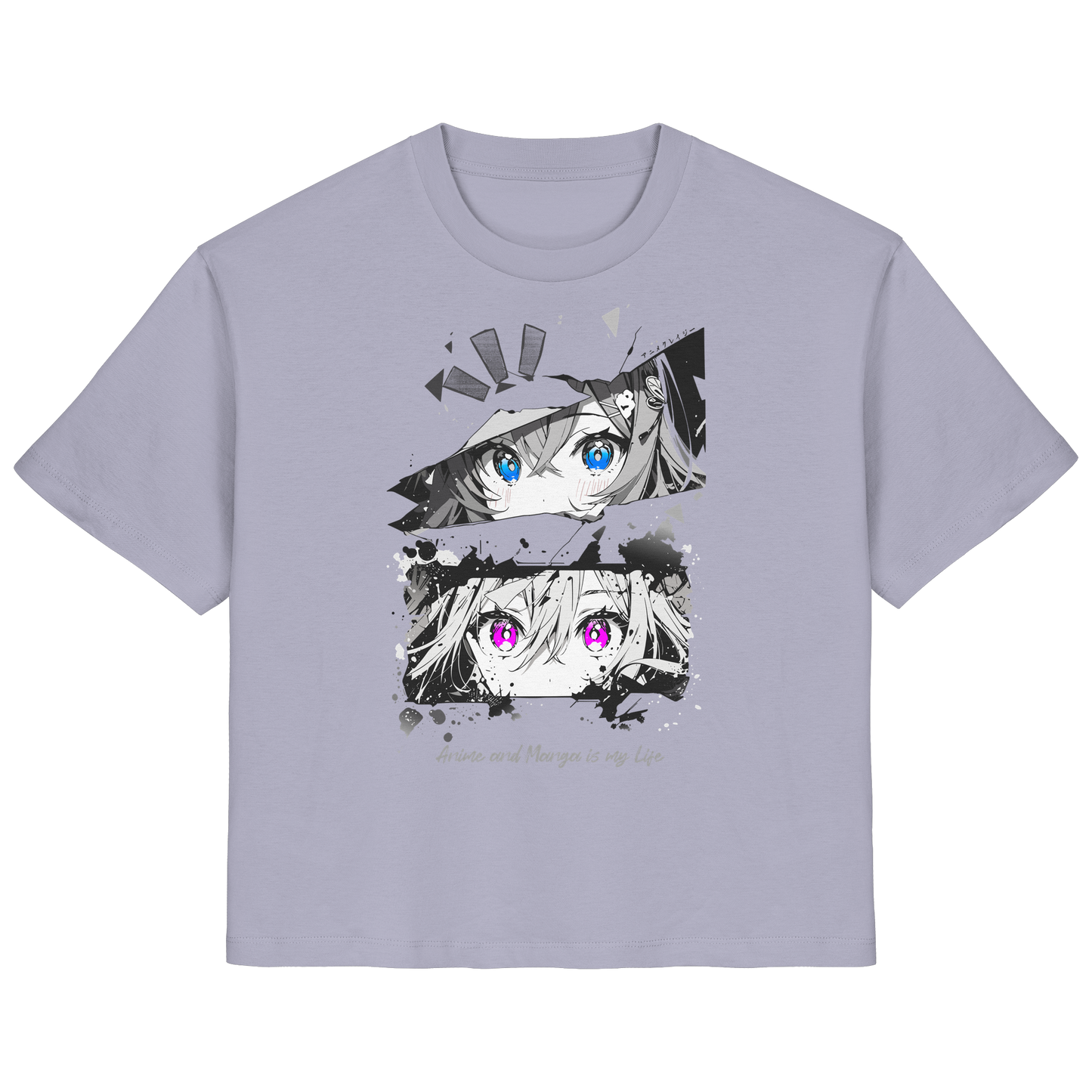 "Anime Eyes" Front - Ladies Organic Shirt