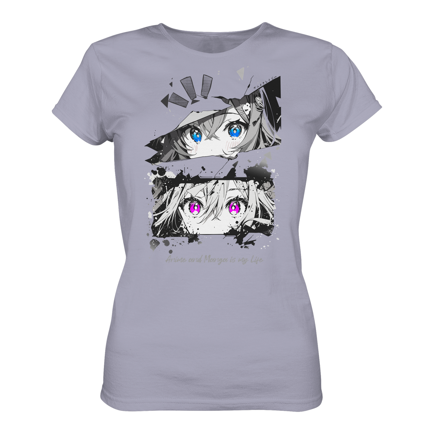 "Anime Eyes" Front - Ladies Organic Shirt