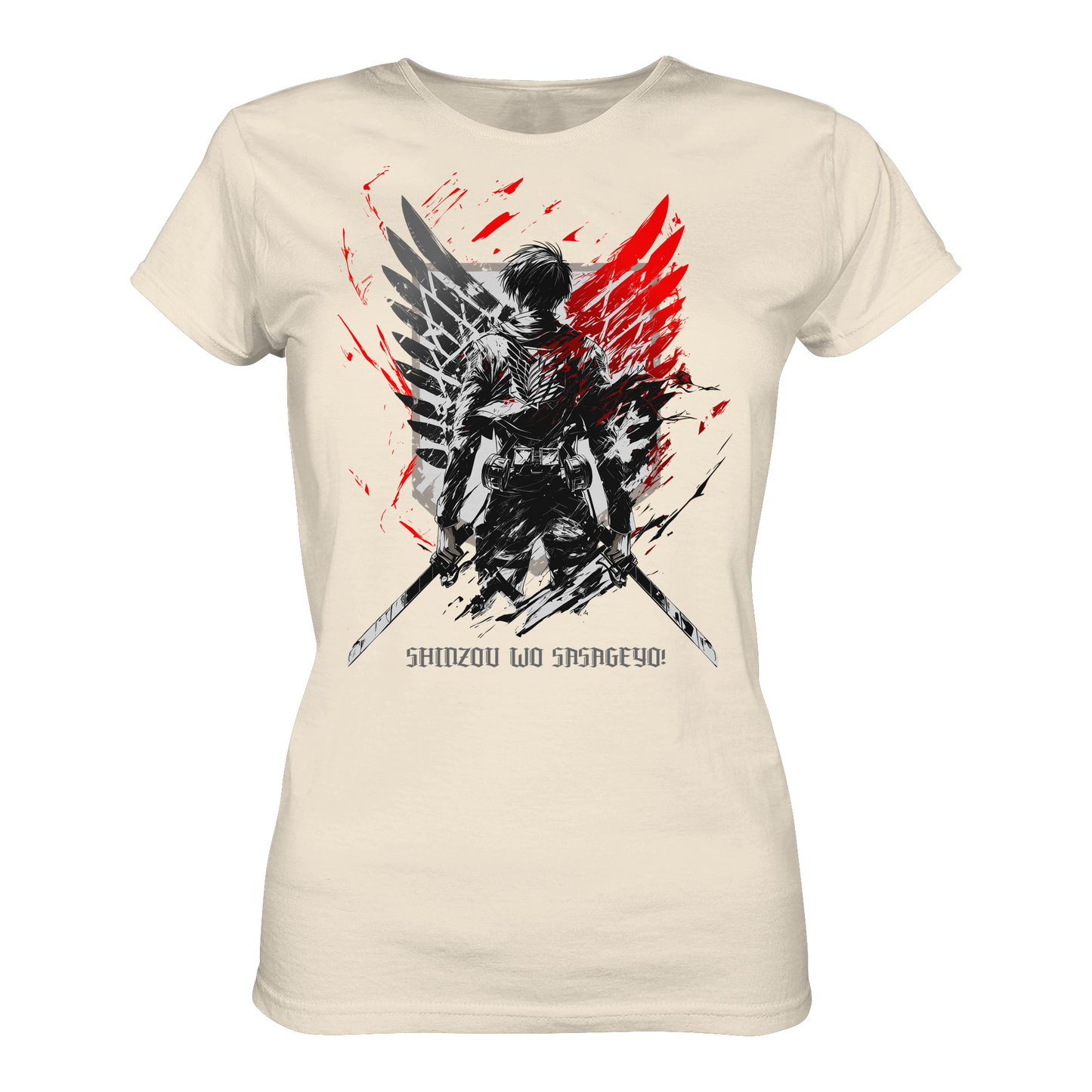 "Wings Of Resolve" Front Womens Organic Shirt