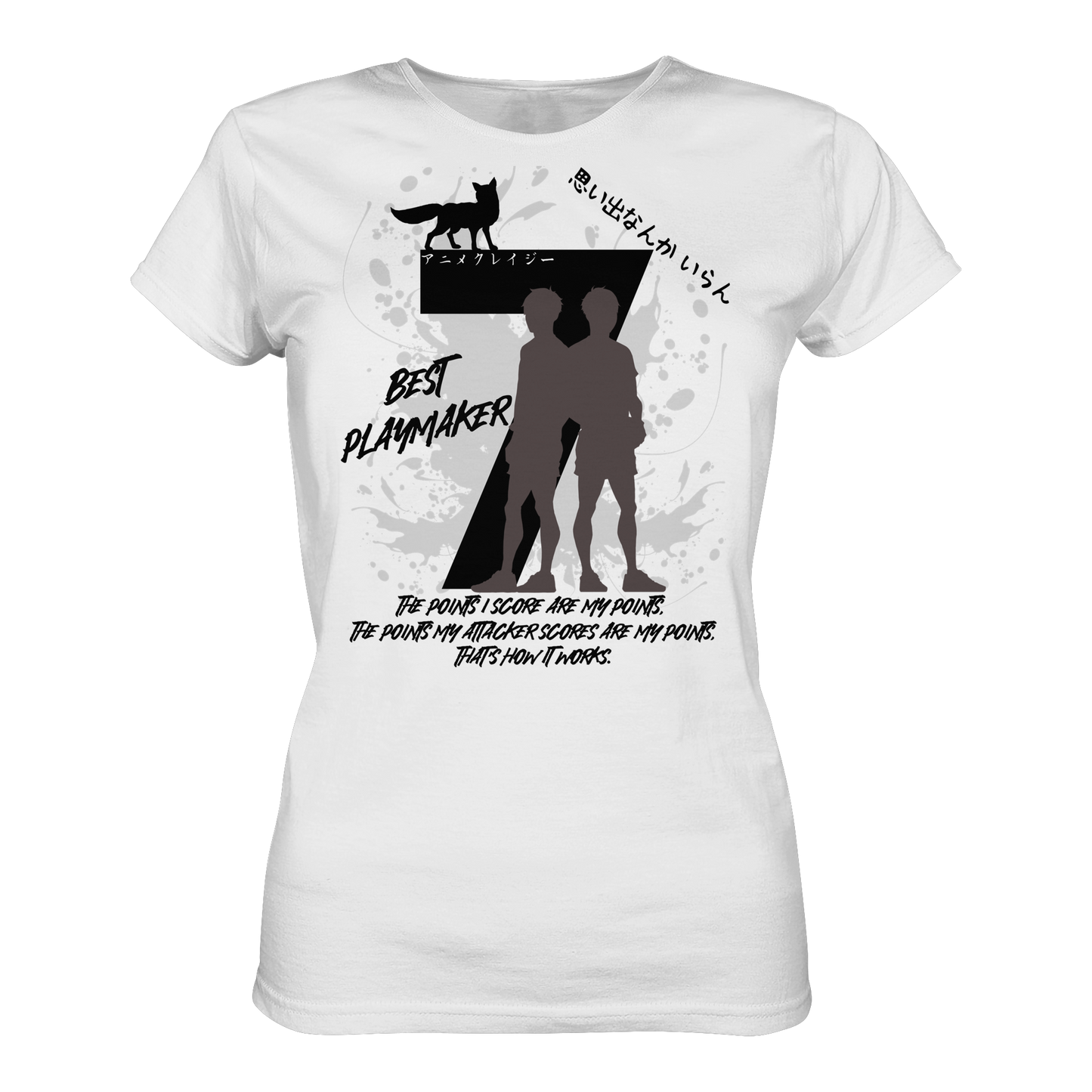 "Best Playmaker" Front White Women Organic Shirt