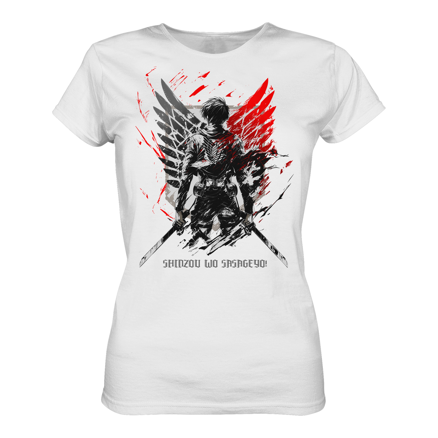"Wings Of Resolve" Front Womens Organic Shirt