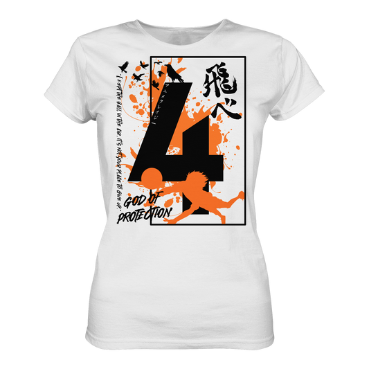 "God Of Protection" Front White Women Organic Shirt
