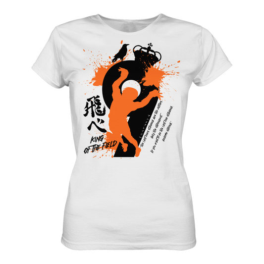 "King Of The Field 2.0" Front White Women Organic Shirt