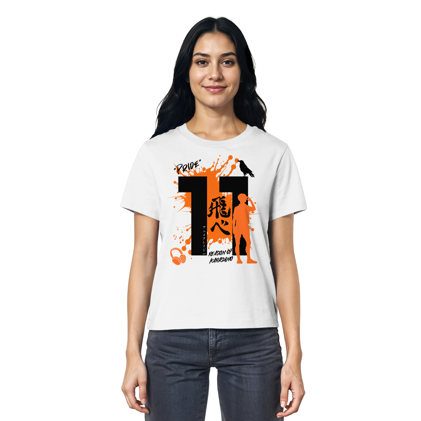 "Pride" Front White Women Organic Shirt
