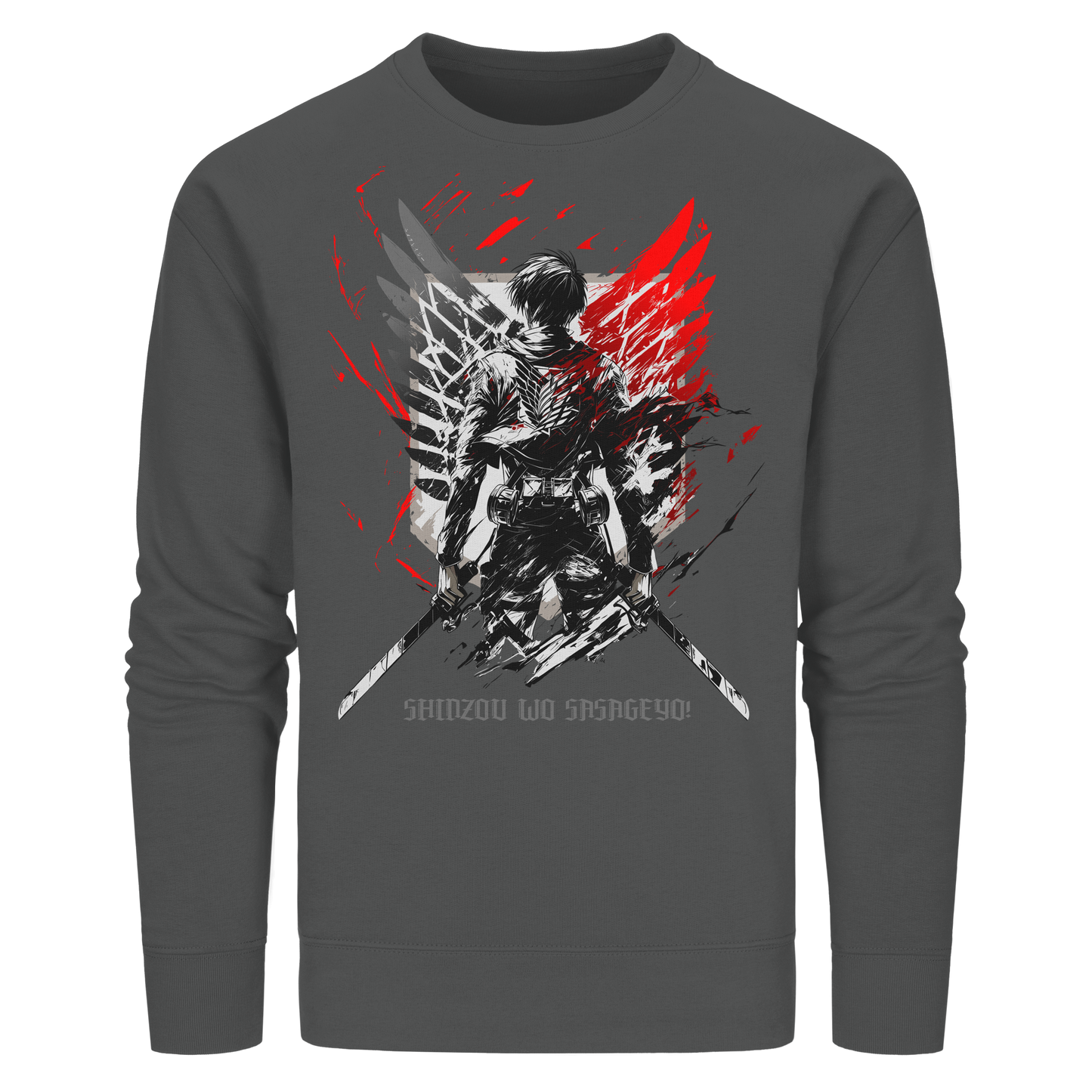 "Wings Of Resolve" Front Organic Unisex Sweatshirt