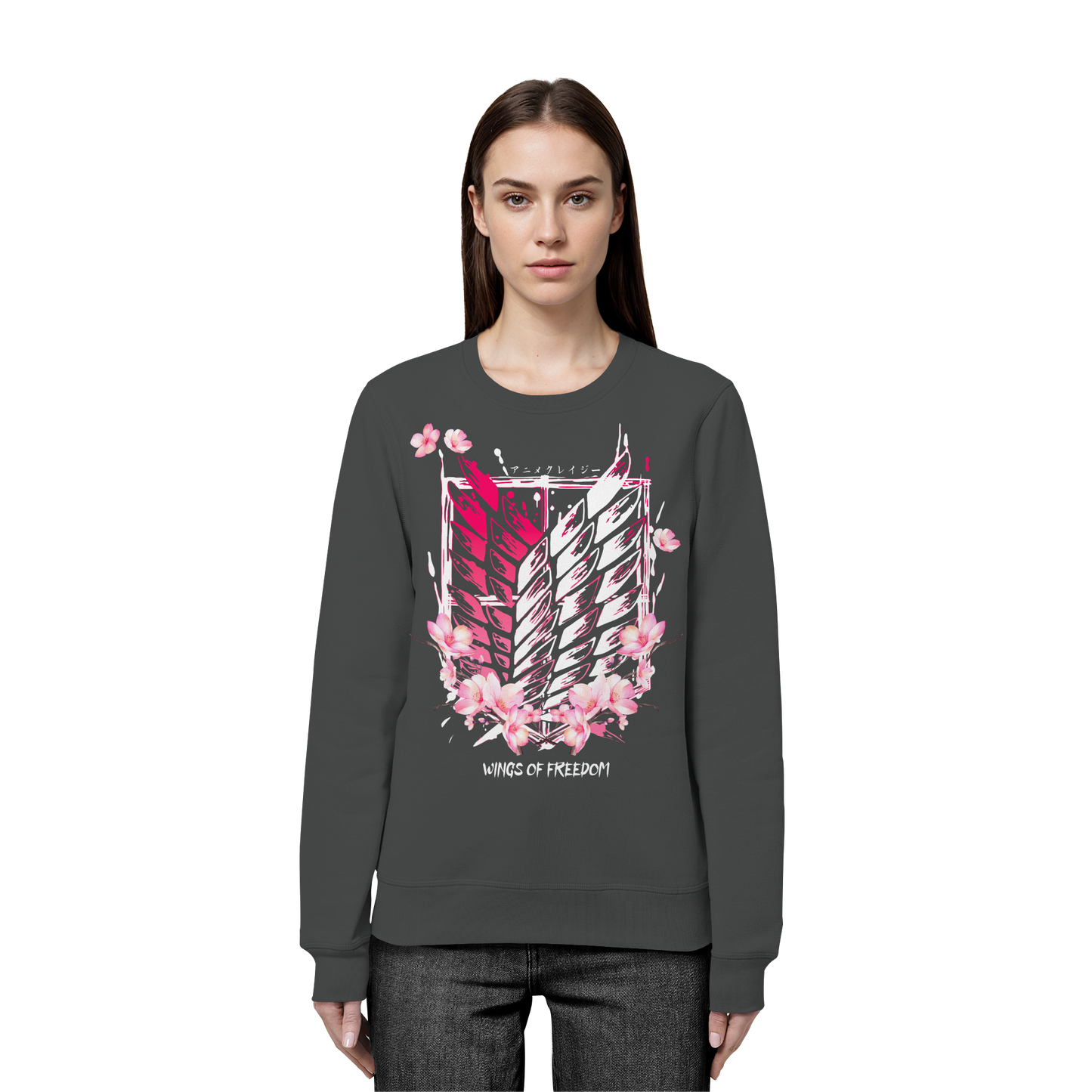 "Petals of Liberation“ Front Organic Unisex Sweatshirt